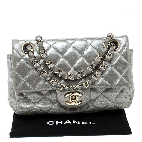 chanel mini bag silver hardware|chanel small bag price.